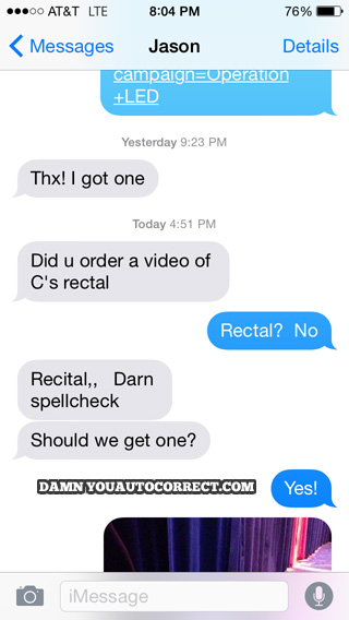 funny auto-correct texts - Crappy Video