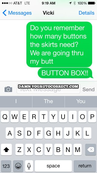 funny auto-correct texts - Sounds Uncomfortable