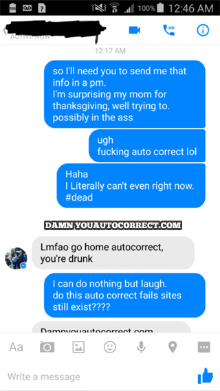 funny auto-correct texts - When Holiday Surprises Go Wrong