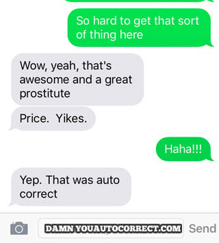 funny auto-correct texts - 9 Autocorrects About the World’s Oldest Profession