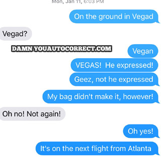 funny auto-correct texts - Viva Las Vegas