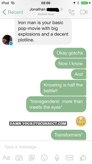 funny auto-correct texts - More Than Meets the Eye