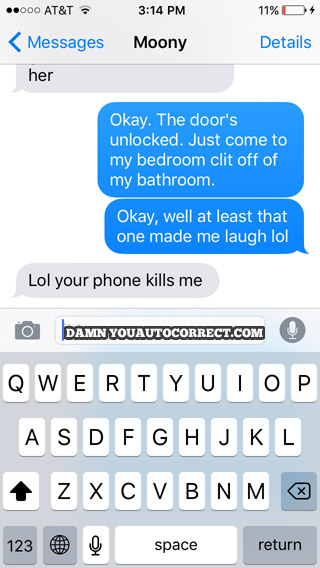 funny auto-correct texts - Come On In!