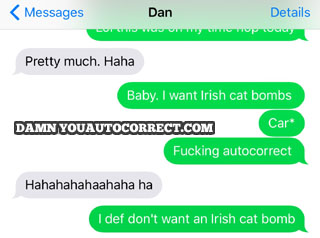 funny auto-correct texts - New St. Paddy’s Day Cocktail