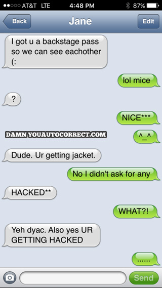 funny auto-correct texts - Squeak! Squeak!