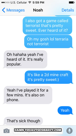 funny auto-correct texts - Dangerous Game