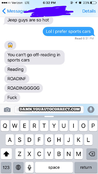 funny auto-correct texts - Don’t Read and Drive