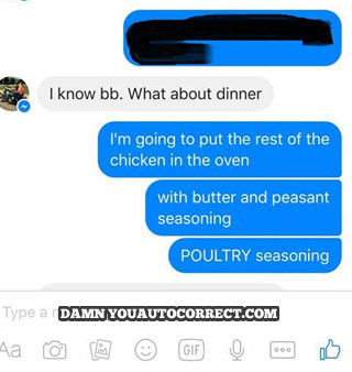 funny auto-correct texts - Lowly Dinner