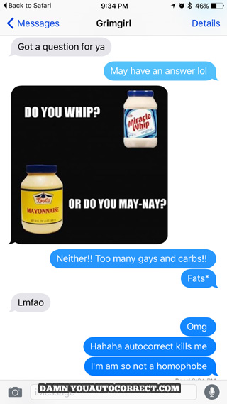 funny auto-correct texts - Whip! Whip!