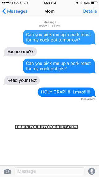 funny auto-correct texts - Does It Make Tender Meat?