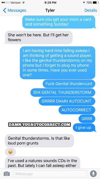 funny auto-correct texts - Sounds of Nature