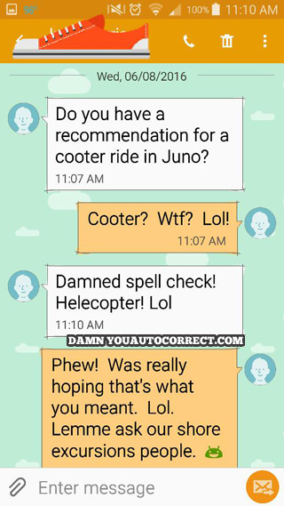 funny auto-correct texts - What Kind of Ride?