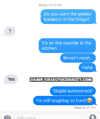 funny auto-correct texts - Breakout!