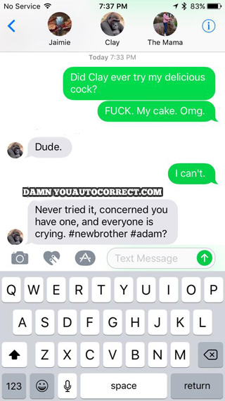 funny auto-correct texts - 8 Times Autocorrect Created Family Problems