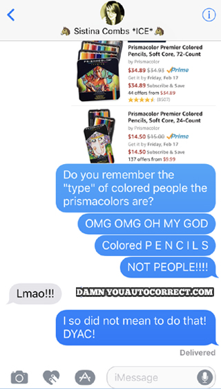 funny auto-correct texts - That’s Racist!