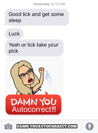 funny auto-correct texts - Nightie Night!