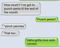 funny auto-correct texts - Trying To Conserve