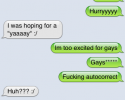 funny auto-correct texts - Too Exciting