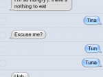 funny auto-correct texts - When There’s Nothing To Eat…