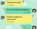 funny auto-correct texts - Potato Hygiene