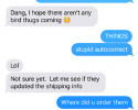 funny auto-correct texts - Thug Life