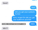 funny auto-correct texts - Sexy Eyes