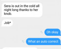 funny auto-correct texts - Cold Knob