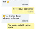 funny auto-correct texts - Dinner Plans