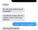 funny auto-correct texts - Doesnt Sound Vegetarian