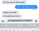 funny auto-correct texts - Talented Bird