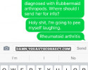 funny auto-correct texts - Rubber Bugs?