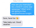 funny auto-correct texts - Bloody Date Night