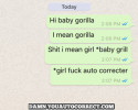 funny auto-correct texts - Stop Monkeying Around