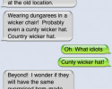 funny auto-correct texts - 7 Hilarious Autocorrects About Hats