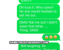 funny auto-correct texts - No one Would Hesitate