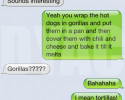 funny auto-correct texts - Cooking Is An Experiment