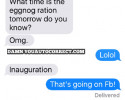 funny auto-correct texts - Inauguration Fail