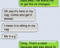 funny auto-correct texts - Oil Change