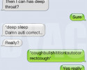 funny auto-correct texts - Suuuuuure